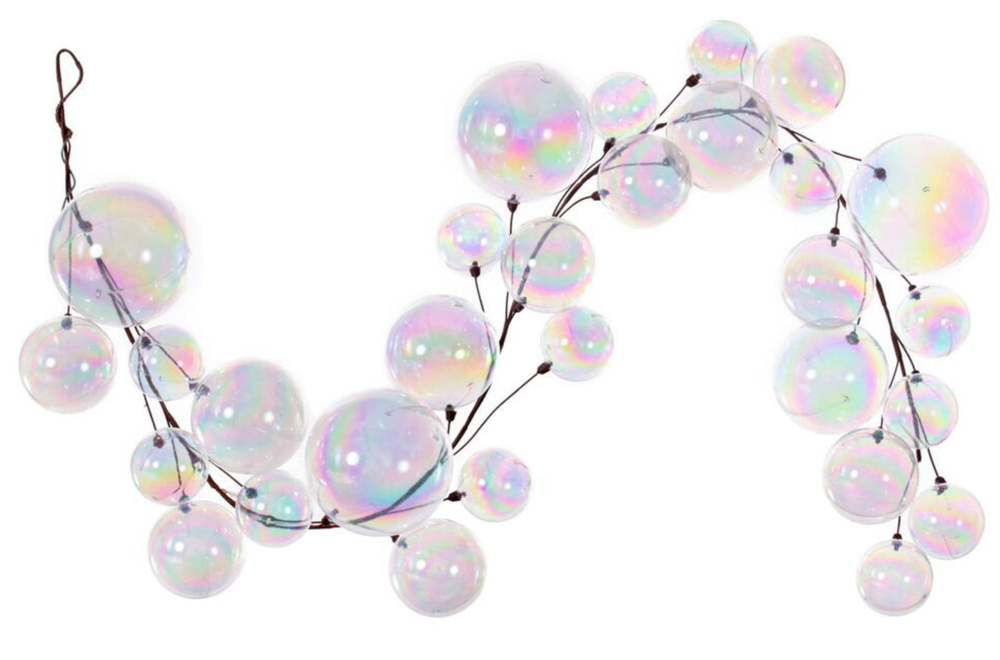 6' Iridescent Ball Branch Garland