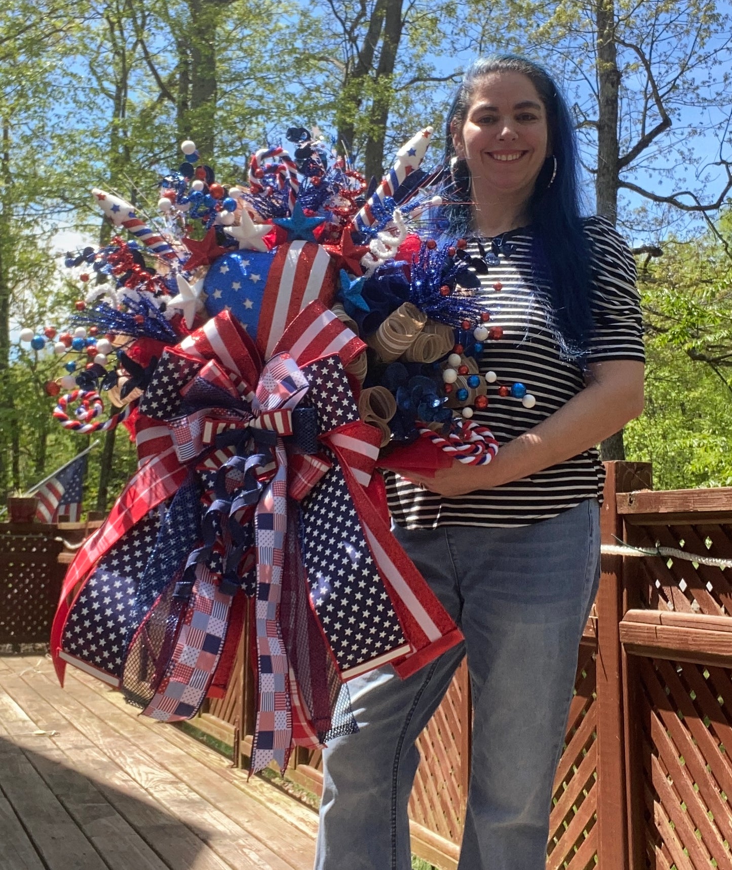 Patriotic wreath