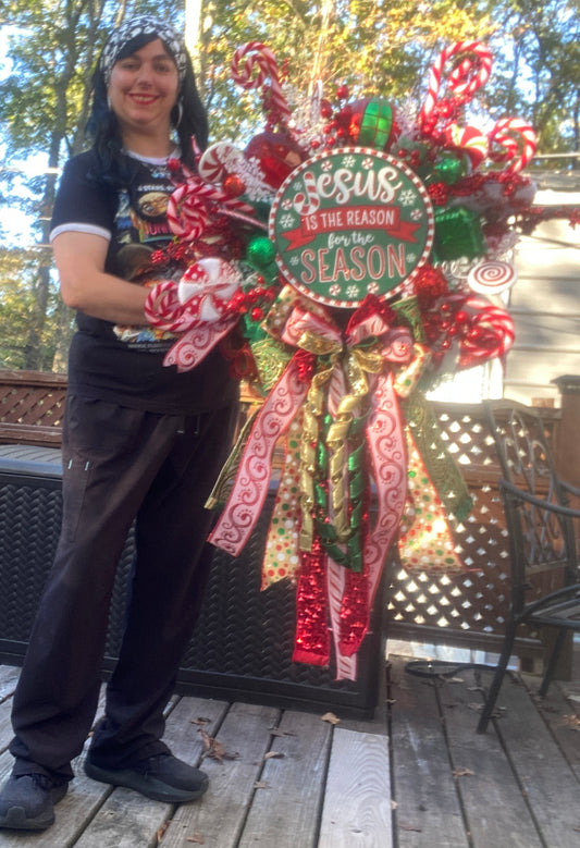 Jesus is the Reason for the Season Wreath