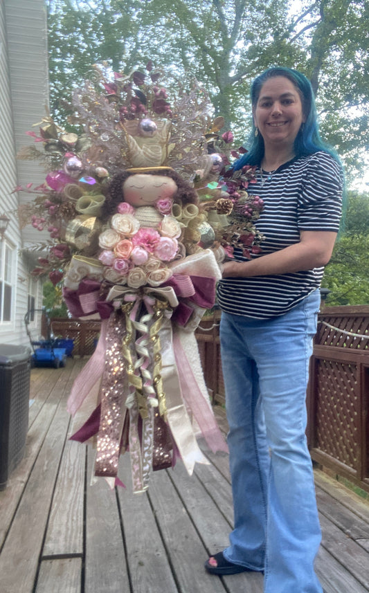 Sweet Christmas Angel Wreath