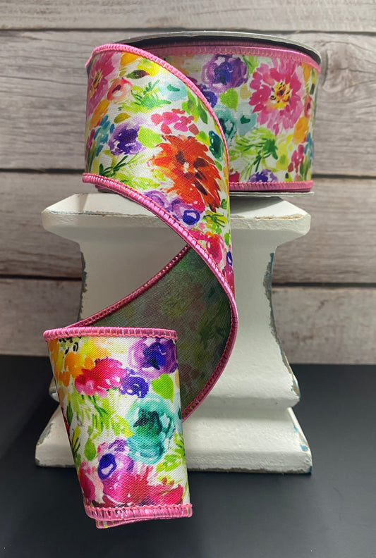 2.5” x 10yards Floral Impressions Deluxe