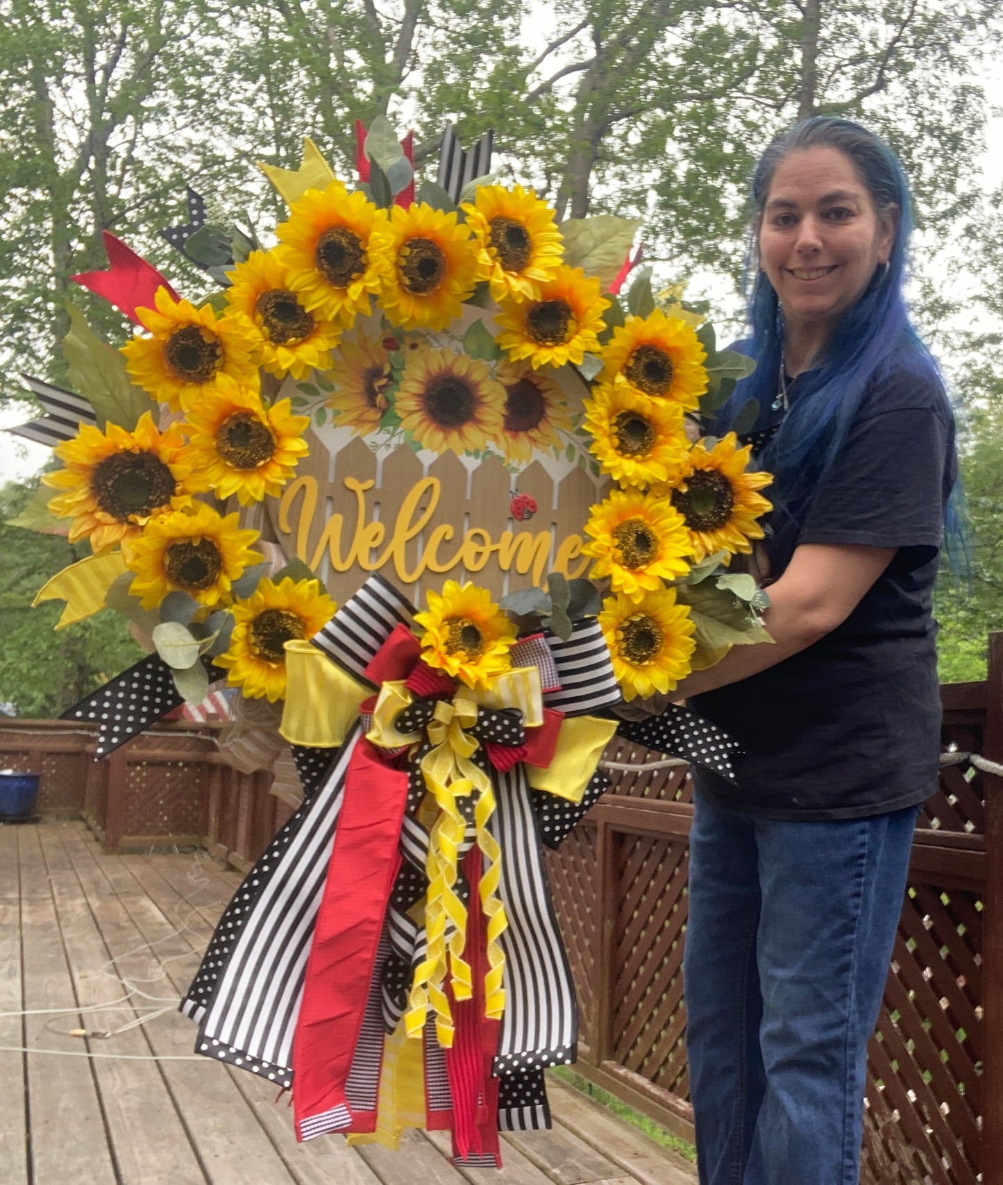 Summer Sunflower Wreath
