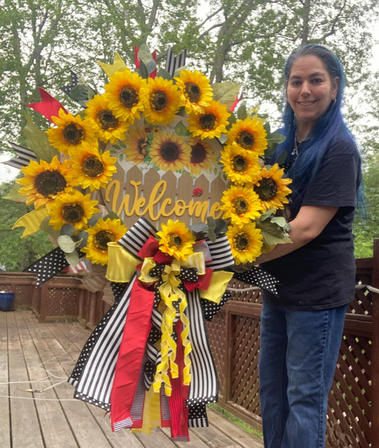 Summer Sunflower Wreath