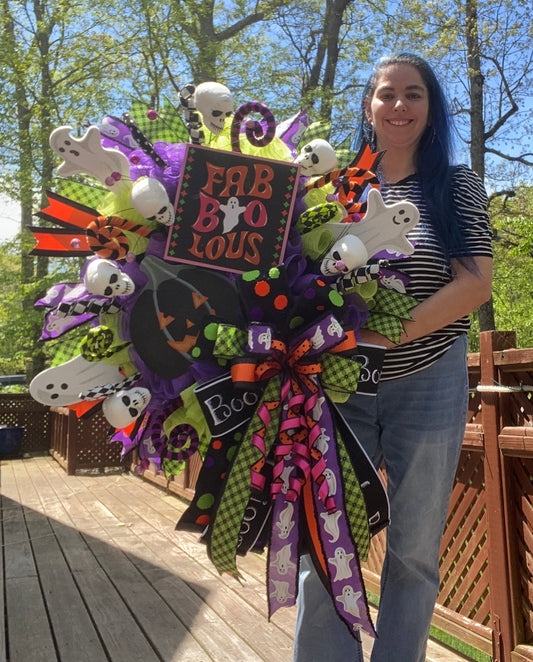 Fab-boo-lous Halloween Wreath