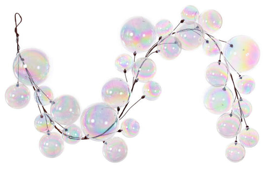 6' Iridescent Ball Branch Garland